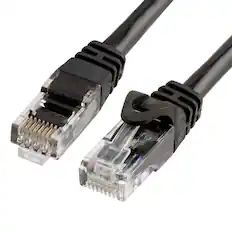 Front. Cmple.com - Cmple - Cat 6 Ethernet Cable 10 ft, Cat6 Patch Cables 10Gbps Network Lan Cord, 550MHz, RJ45 Connectors - Black - Black.