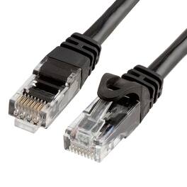 Cmple.com - Cmple - Cat 6 Ethernet Cable 25 ft, Cat6 Patch Cables 10Gbps Network Lan Cord, 550MHz, RJ45 Connectors - Black