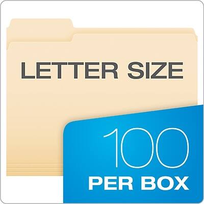 LETTER SIZE  
100 PER BOX