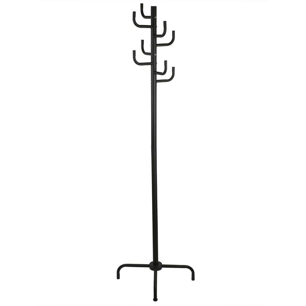 Left. Hivvago - Hivvago Black Metal Coat Rack Entry Hall Tree Hat Rack - Black.