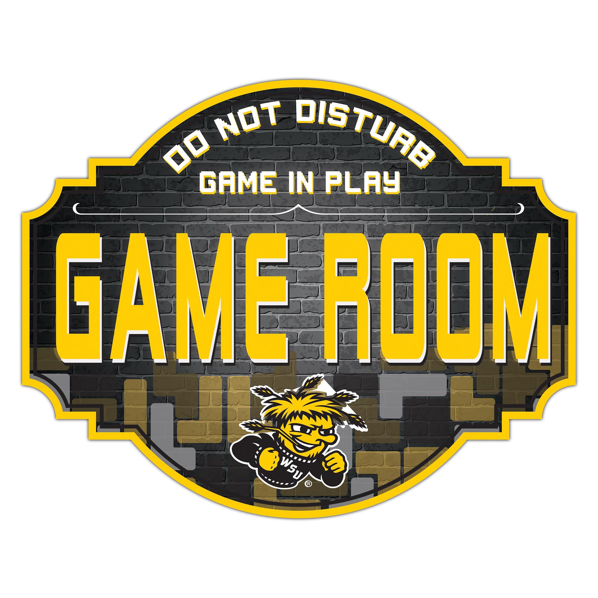Fan Creations - Wichita State Shockers 12'' Game Room Tavern Sign - Multicolor