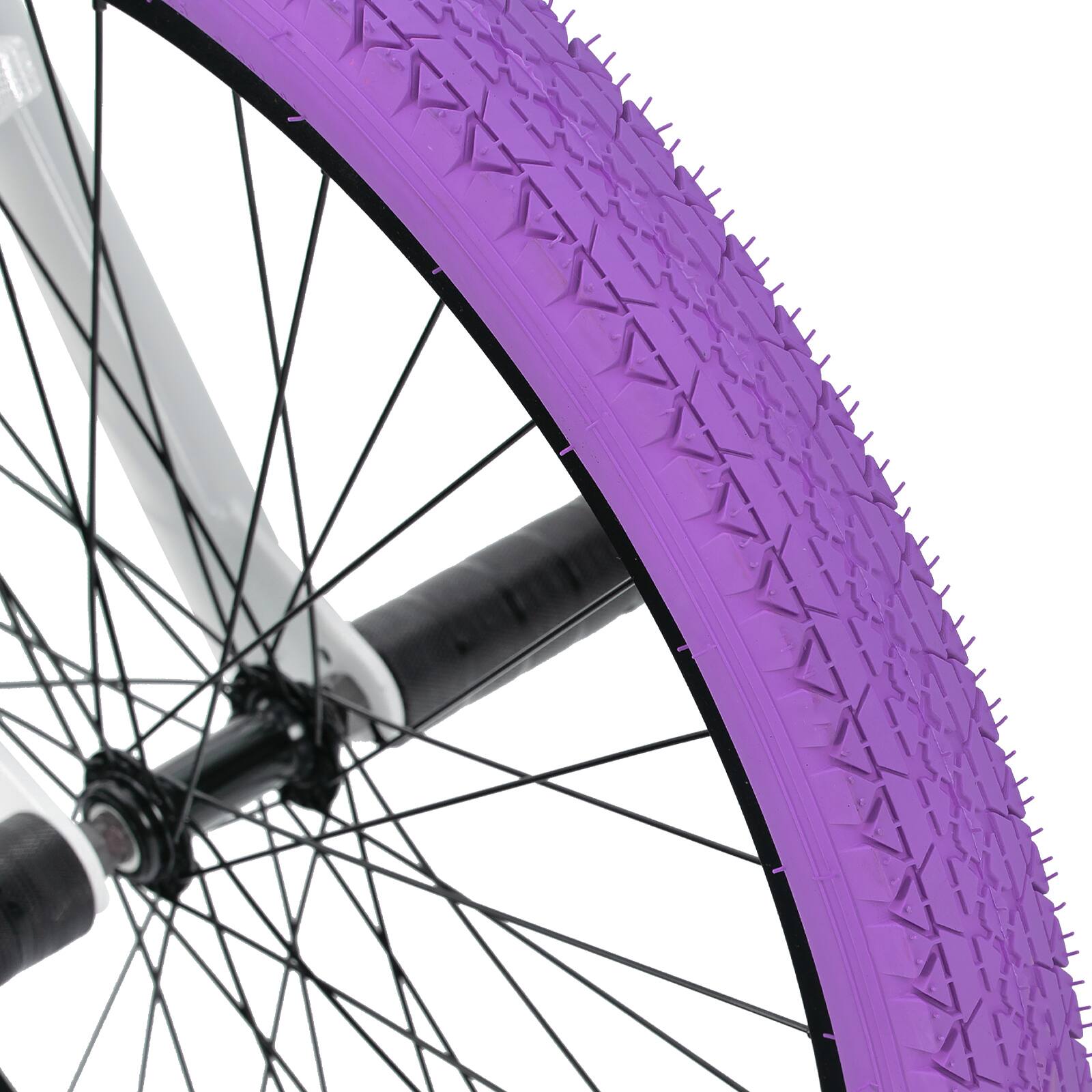 Alt View 6. JOYSTAR - JOYSTAR Brockway Freestyle Kids BMX Bike 24" Kids Bicycles for Ages 9-12, Girls Boys Beginner-Level Riders 2 Pegs Purple - Purple.