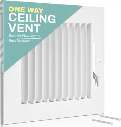 ONE WAY CEILING VENT
Easy Air Flow Control
Rust Resistant