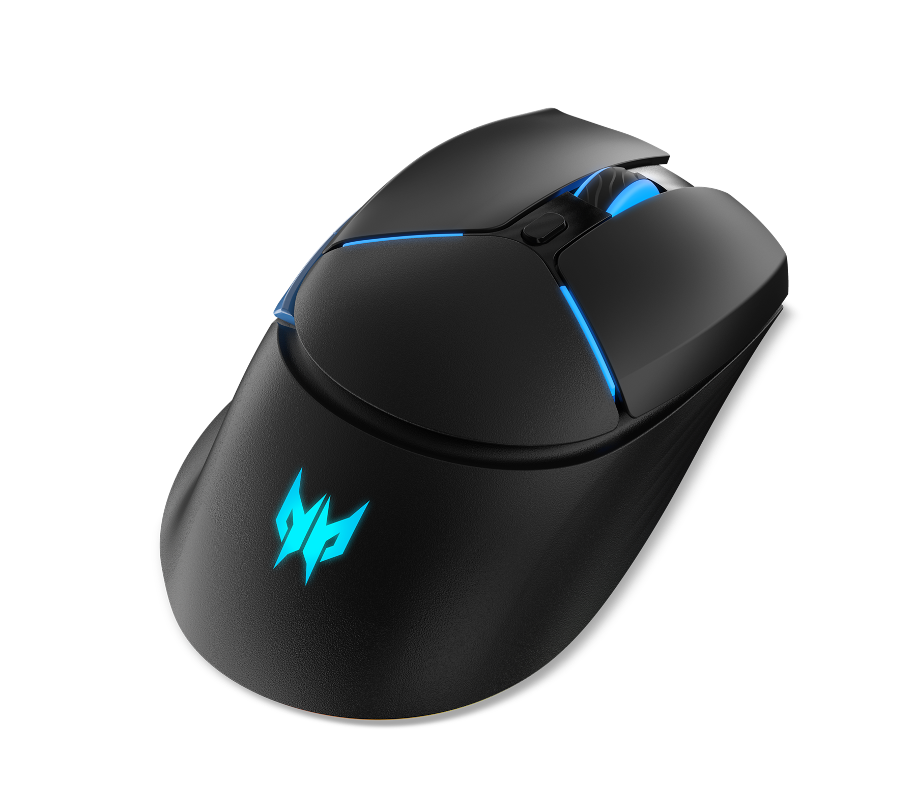Angle. Acer - Acer Predator Cestus 530 Wireless Gaming Mouse, RGB, High Precision Sensor, Adjustable DPI, Ergonomic - Black.