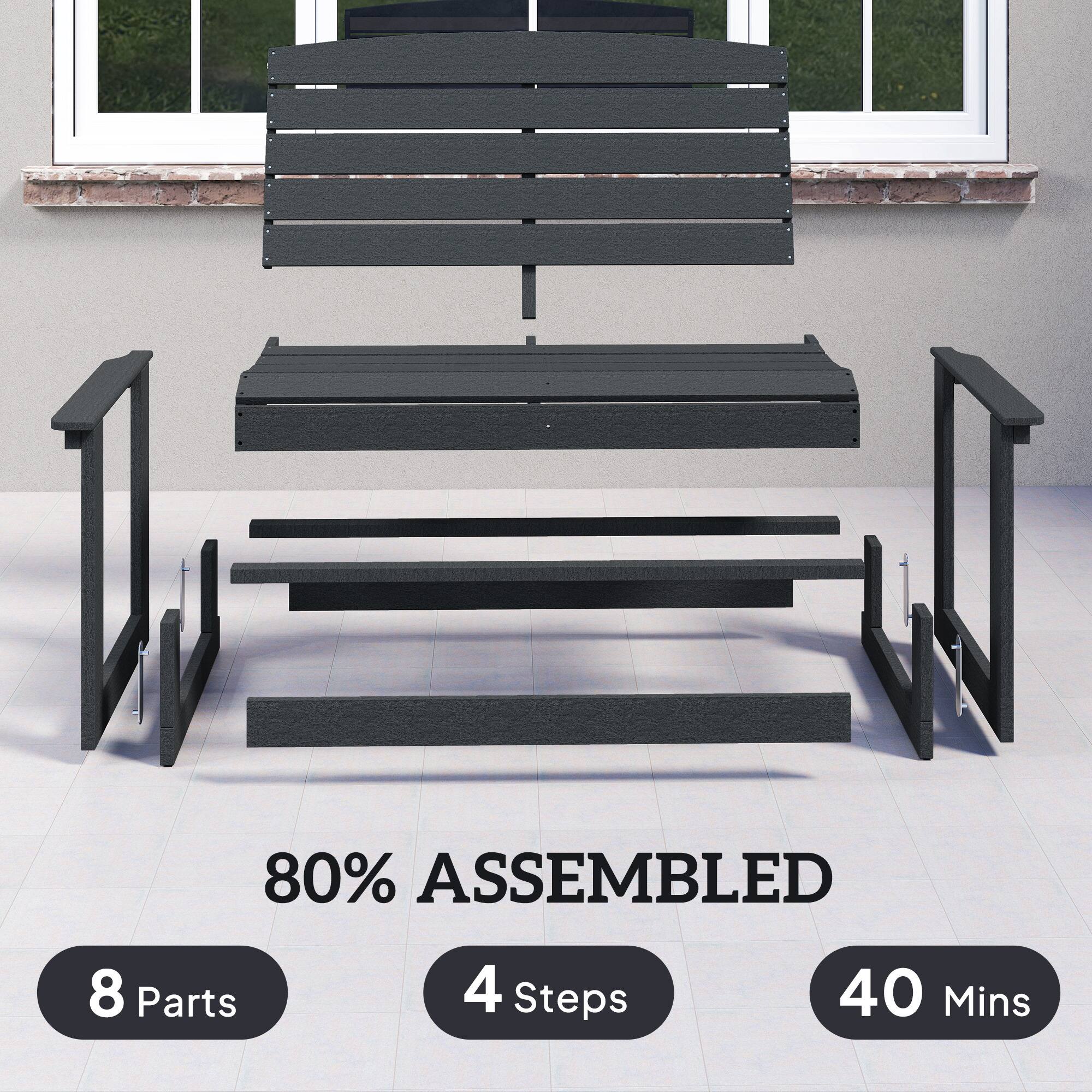 80% ASSEMBLED  
8 Parts  
4 Steps  
40 Mins