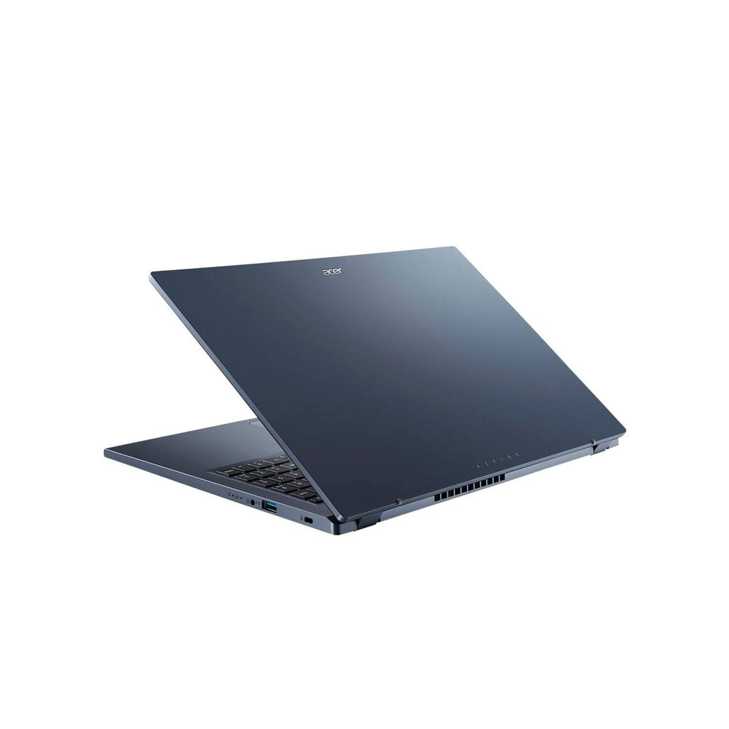 Back. Acer - Aspire 3 - 15.6" Touchscreen Laptop AMD Ryzen 5 7520U 2.80GHz 16GB 1TB W11H | A315-24PT-R1L8 | NX.KJZAA.003 - Blue.