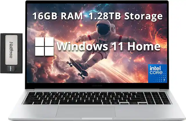 16GB RAM 1.28TB Storage Windows 11 Home intel CORE 7 SAMSUNG