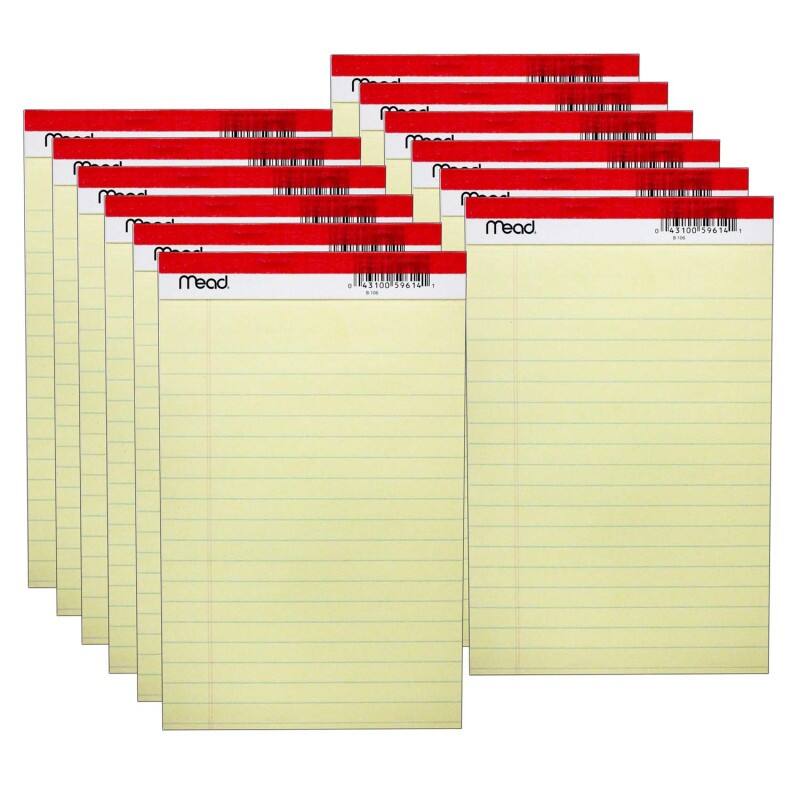 "Mead - Junior Legal Pad, 5"" x 8"", 50 Sheets Per Pad, 12 Pads" price history on PriceWatchPro