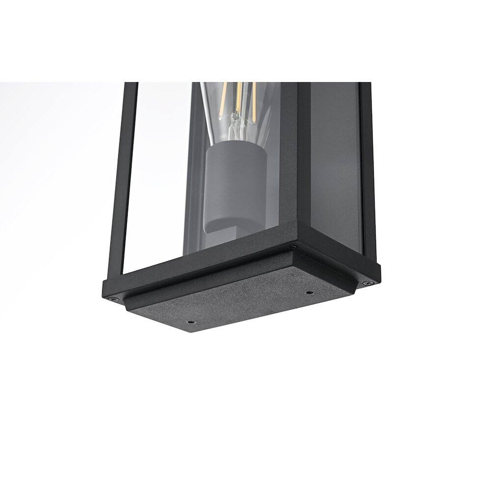 Alt View 1. Elegant Lighting - Santos 6 Inch Outdoor Wall Sconce In Black - Black.