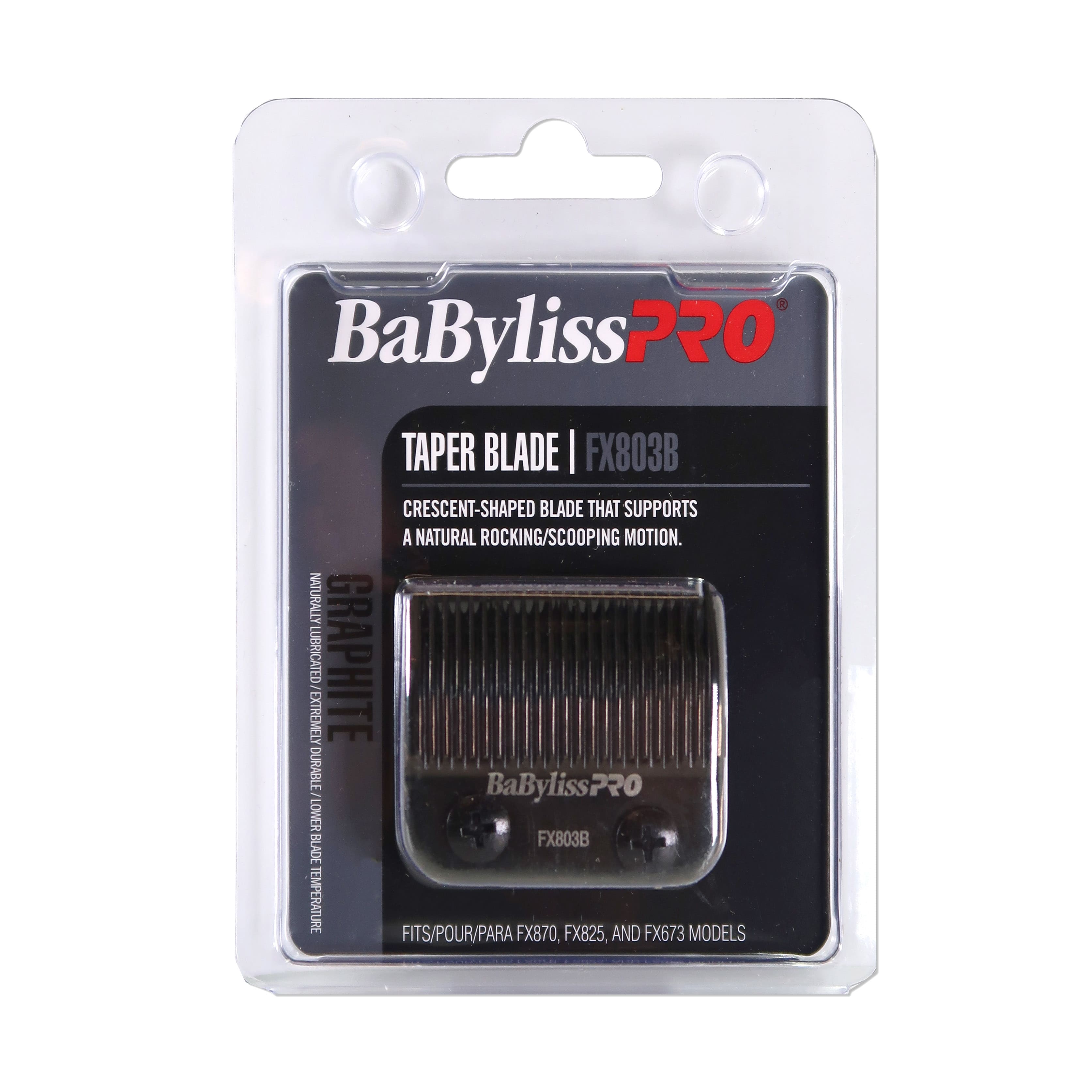 Babyliss - Pro Replacement Graphite Taper Blade #FX803B Fits FX870, FX825, And FX673 Models - Black