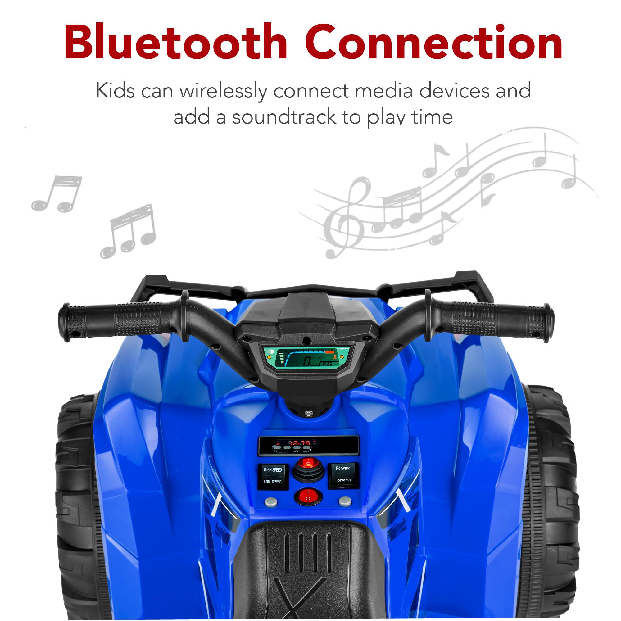 Bluetooth Connection

Kids can wirelessly connect media devices and add a soundtrack to play time.