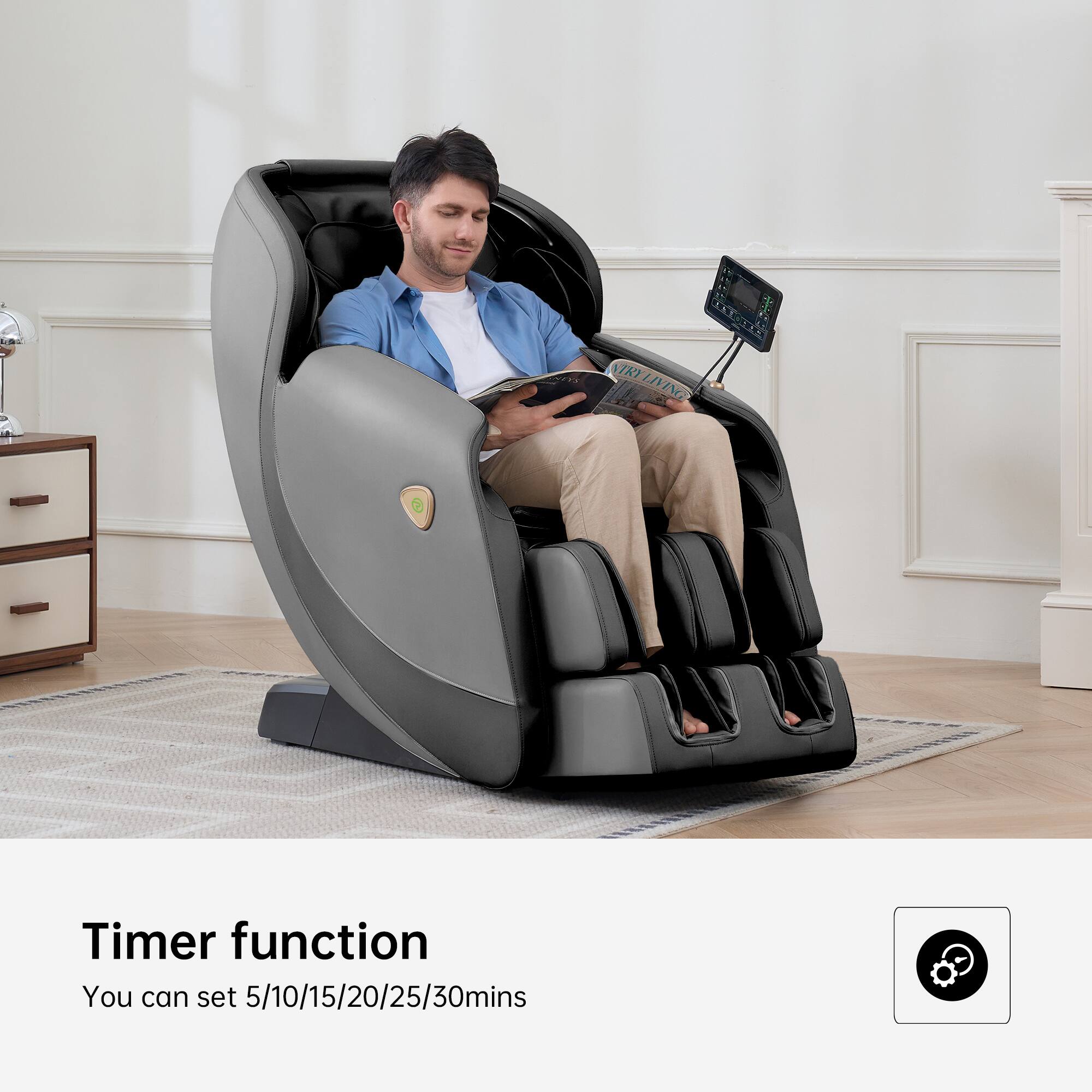 Timer function  
You can set 5/10/15/20/25/30mins