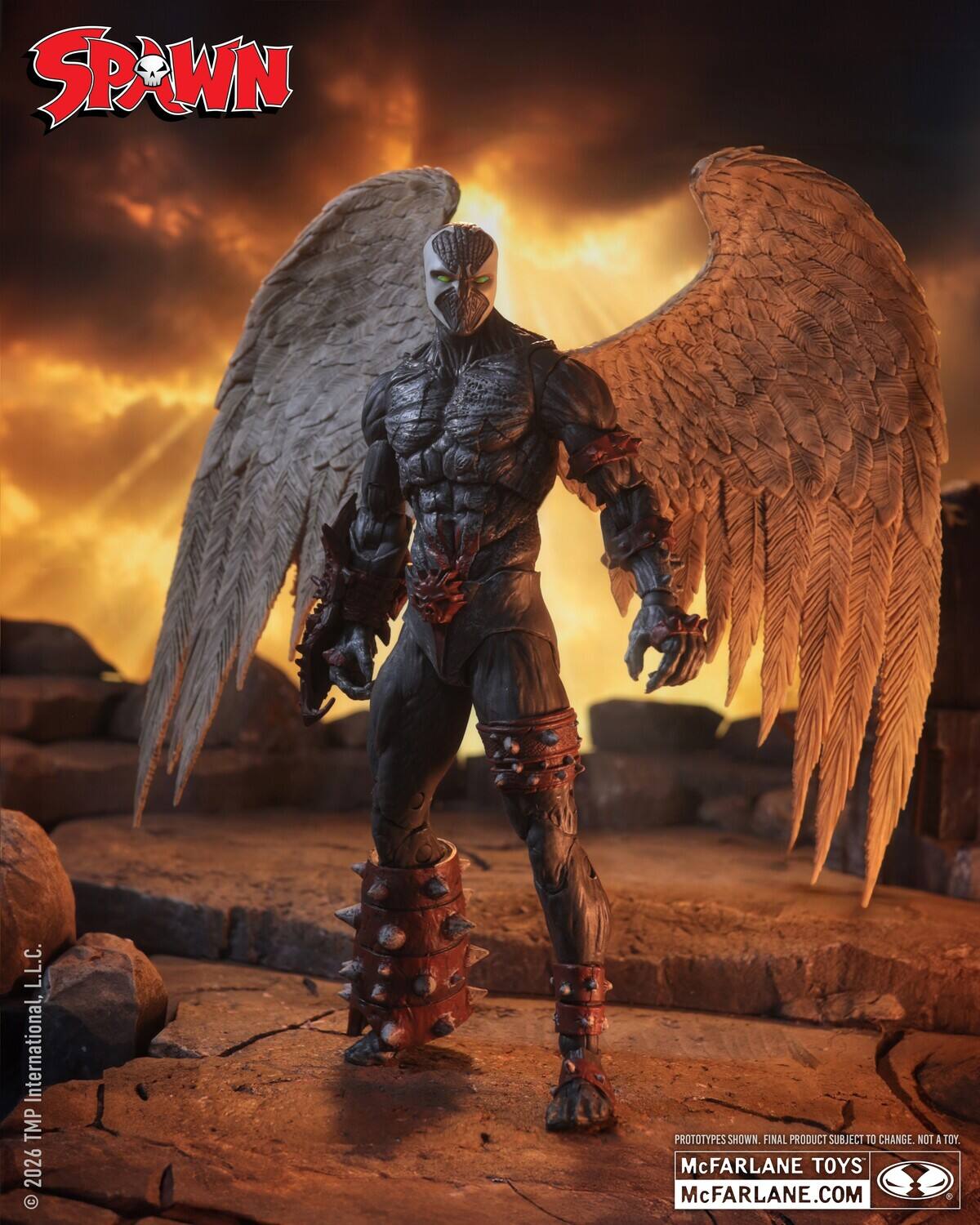 SPAWN L.L.C. International, TMP 2026  
PROTOTYPES SHOWN. FINAL PRODUCT SUBJECT TO CHANGE. NOT A TOY.  
McFARLANE TOYS  
McFARLANE.COM