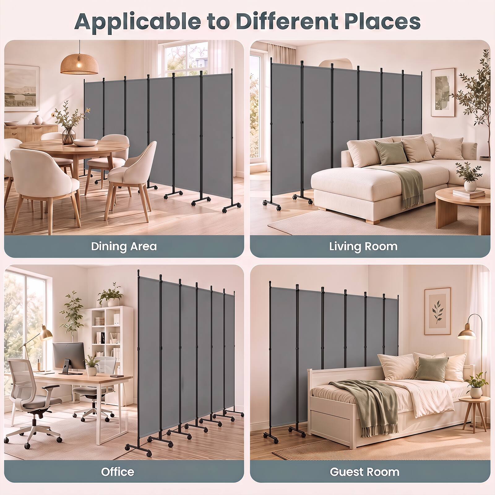Applicable to Different Places

Dining Area

Living Room

Office

Guest Room