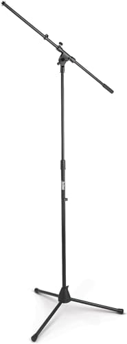 Alt View 7. On Stage Stands - On-Stage MS7701B Euro-Boom Microphone Stand, Black - black.