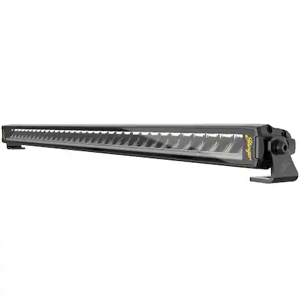 Front. Stinger - HEXCORE 30” Universal Off-Road Straight LED Light Bar, Amber/White Flood & Spot Combo Beam for Cars, Trucks, Jeeps, UTVs - Black.