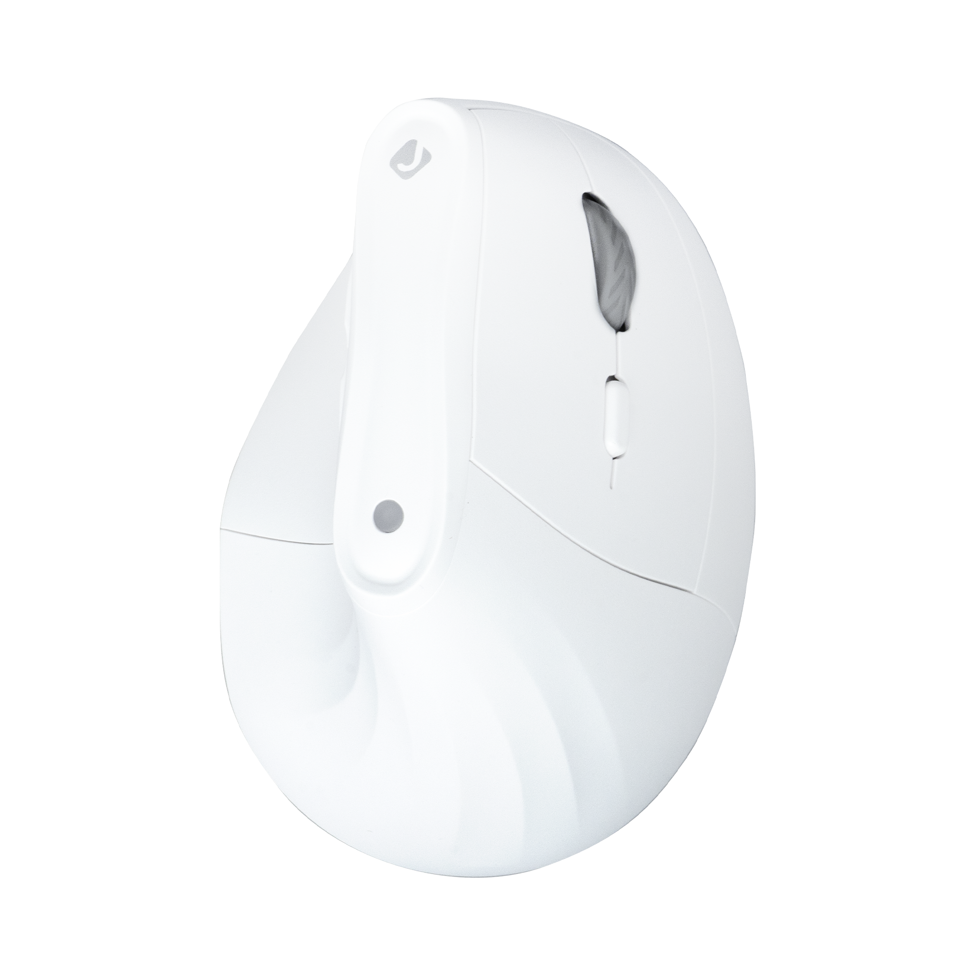 Back. J-Tech Digital - J-Tech Digital Vertical Wireless Ergonomic Mouse with 2.4G and Bluetooth Modes – Adjustable DPI (White) - White.