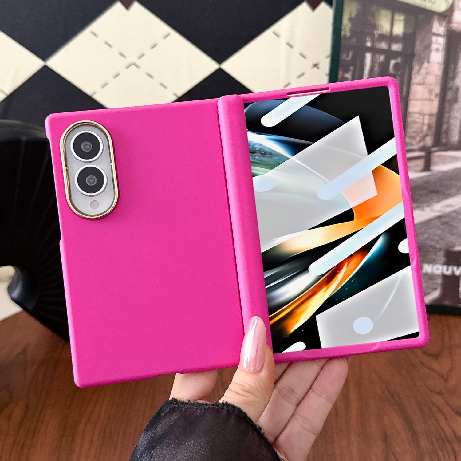 Dteck - for Samsung Galaxy Z Fold8 Rugged Hinge Protection Case with Tempered Glass Film,Shockproof Matte Slim Mag Safe Cover - Rose price history on PriceWatchPro