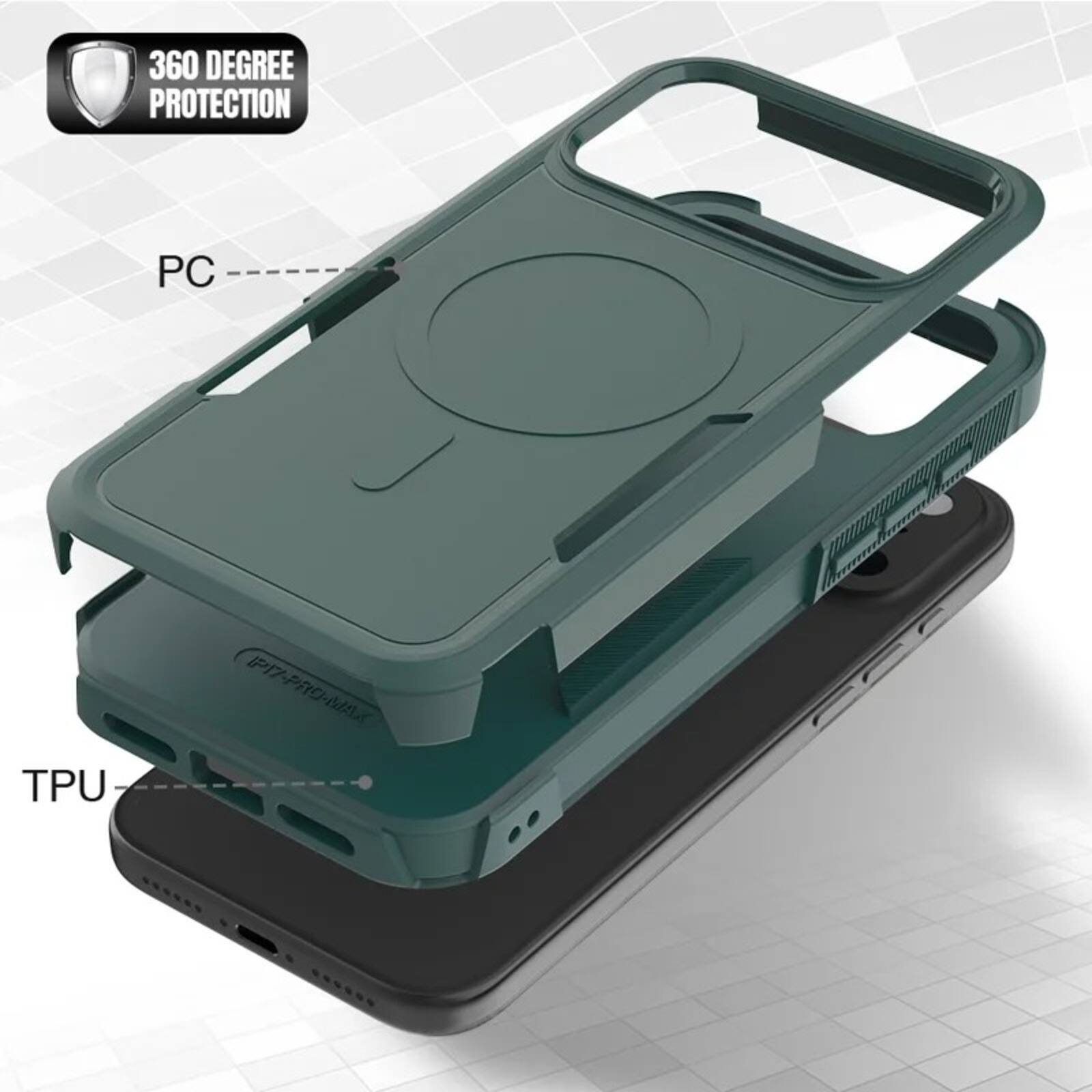 360 Degree Protection PC TPU P17 RO-MAX