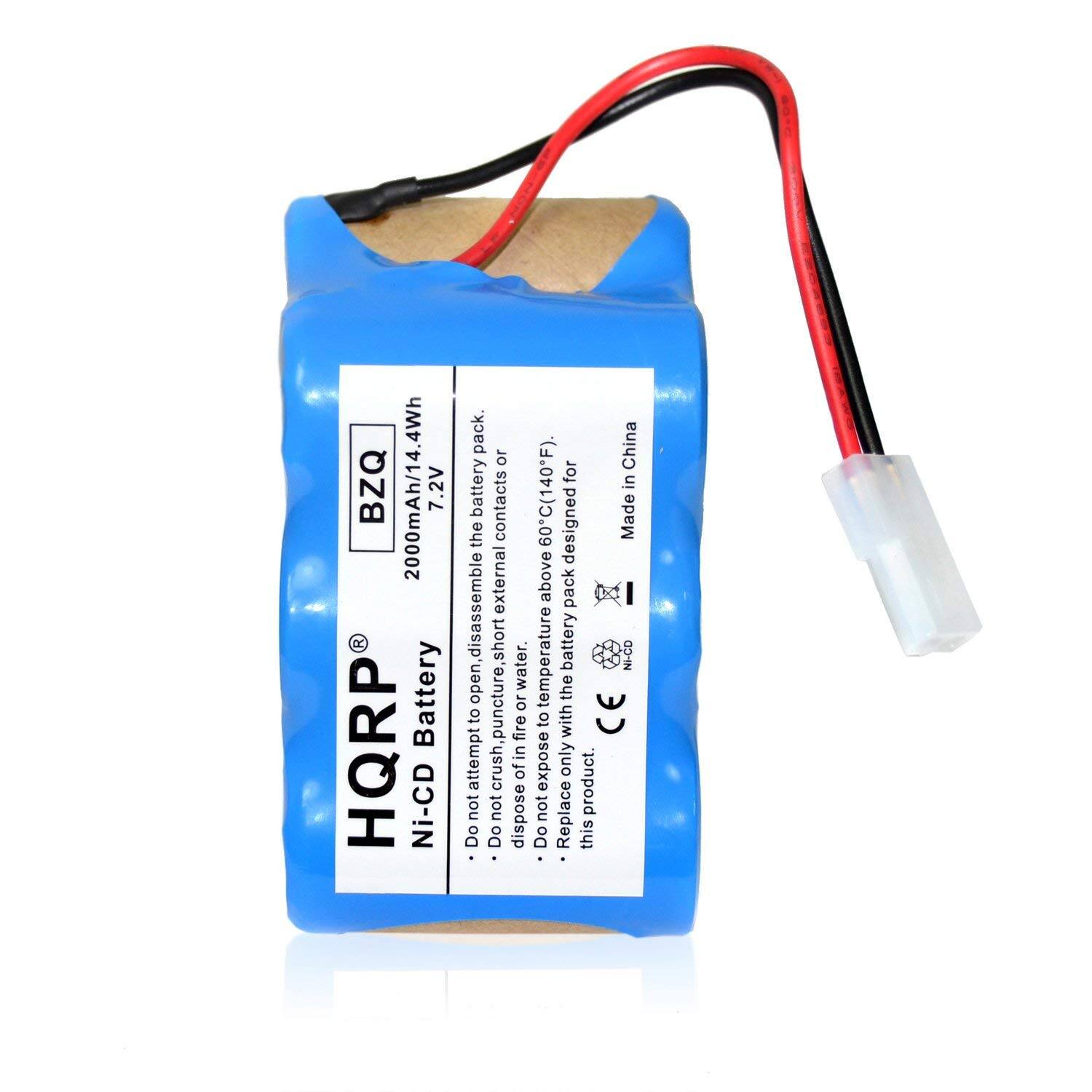 BZQ 2000mAh/14.4Wh 7.2V HQRP Ni-CD Battery. China 10 for in battery contacts 60C(140F). Made the designed external above pack I open, disassemble short h, puncture, short water. temperature the battery NI-CO or fire to with CE attempt crush of expose only product. not not dispose not Replace Do Do Do this

---

BZQ 10mAh/14.4Wh 7.2V

HQRP Ni-CD Battery

- Do not attempt to open or disassemble the battery pack.
- Do not crush or puncture the battery pack.
- Do not expose to fire or external temperature above 60°C (140°F).
- Do not dispose of in water.
- Replace this product with the same type only.

Made in China

CE