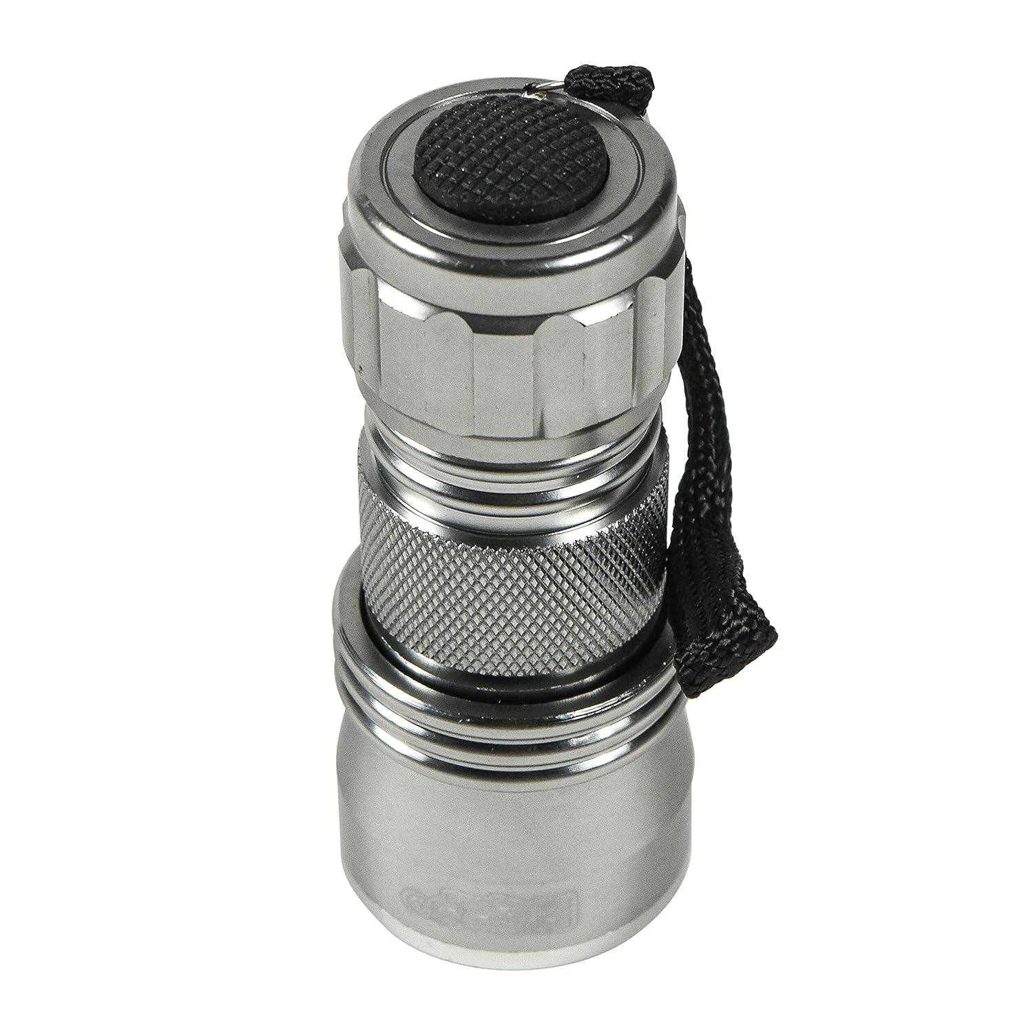 Angle. HQRP - HQRP Professional 21 LED Flashlight - Blacklight for Detecting Uranium, Depression, Vaseline Glass.