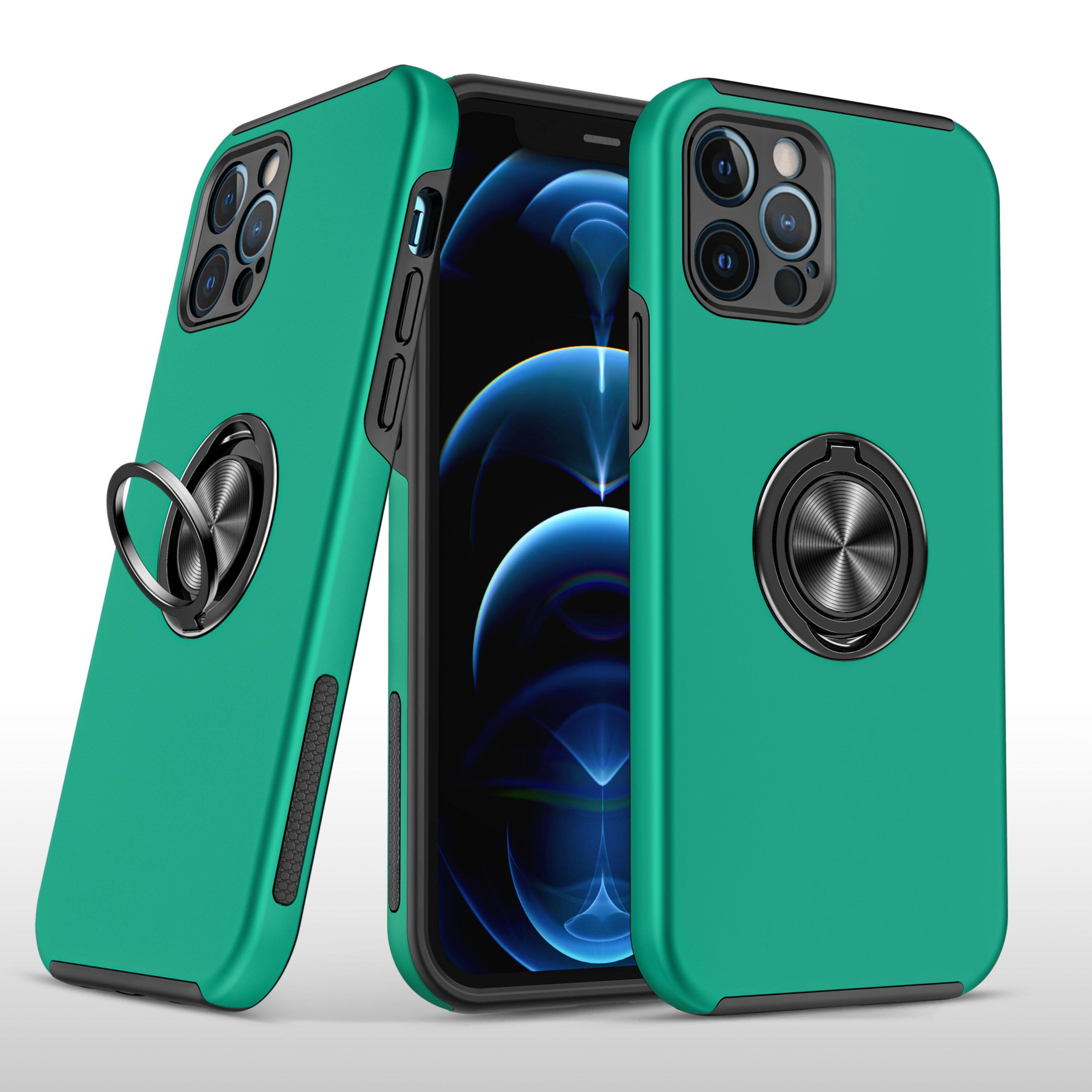 Kitcheniva - Rubberized Dual Layer Magnetic Ring Stand Case For iPhone 14 Pro Max - Dark Green price history on PriceWatchPro