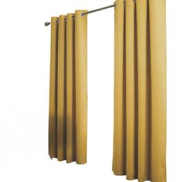 RT Designers Collection - RT Designer Collection Anchorage Blackout Grommet Luxurious Modern Design Curtain Panel 54" x 95" - Yellow