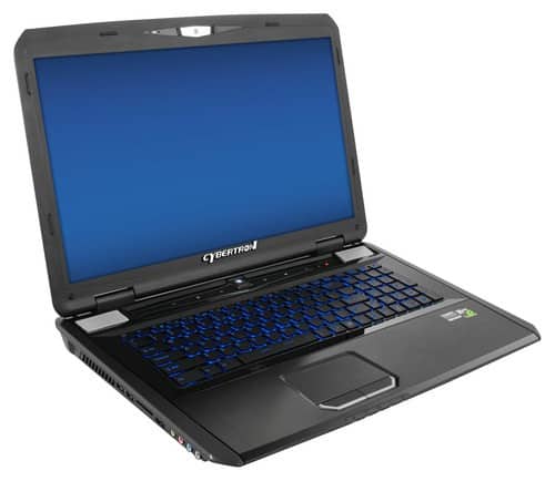 Front. CybertronPC - Titan 17.3" Laptop - Intel Core i7 - 32GB Memory - 1TB Hard Drive + 120GB Solid State Drive - Black.