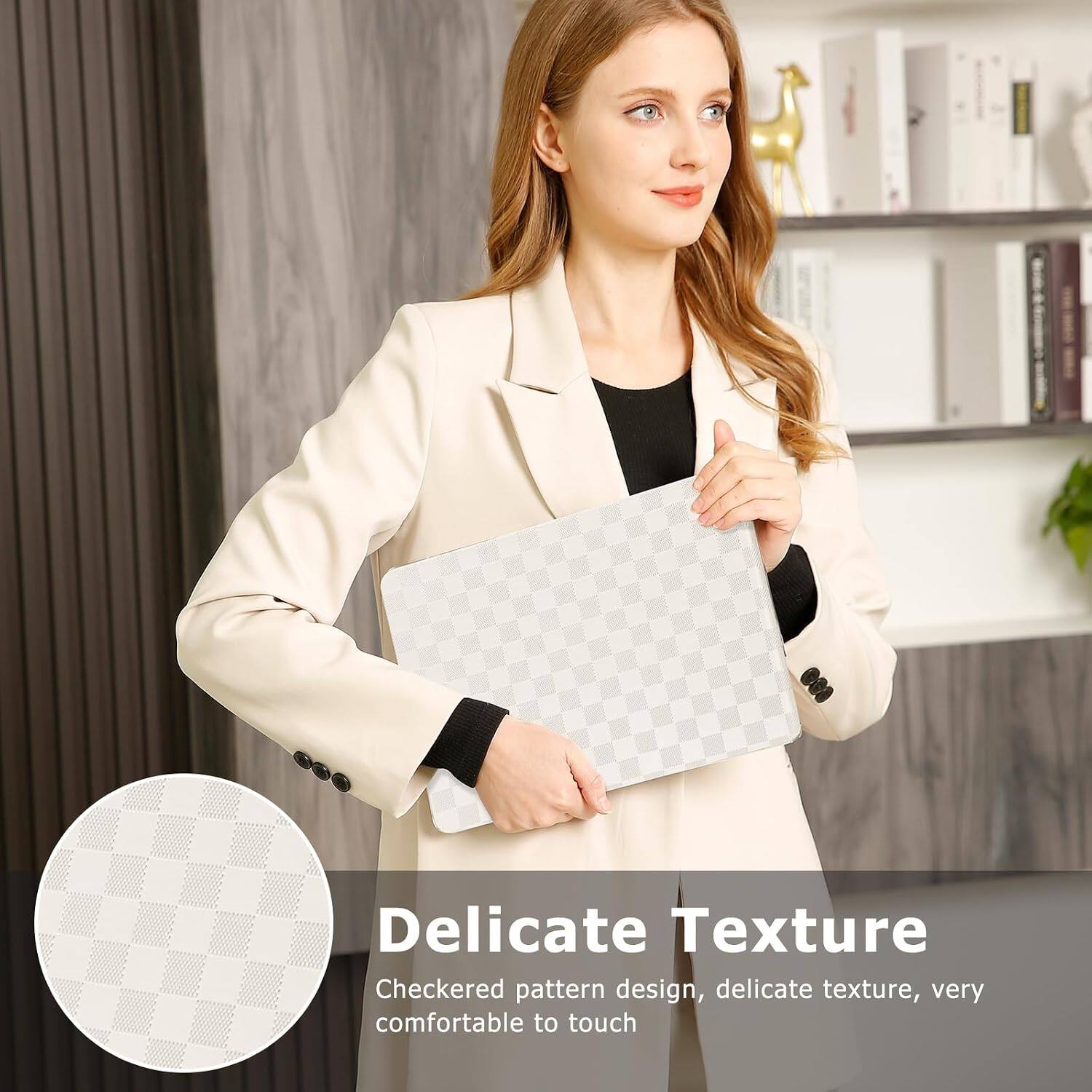 Delicate Texture  
Checkered pattern design, delicate texture, very comfortable to touch