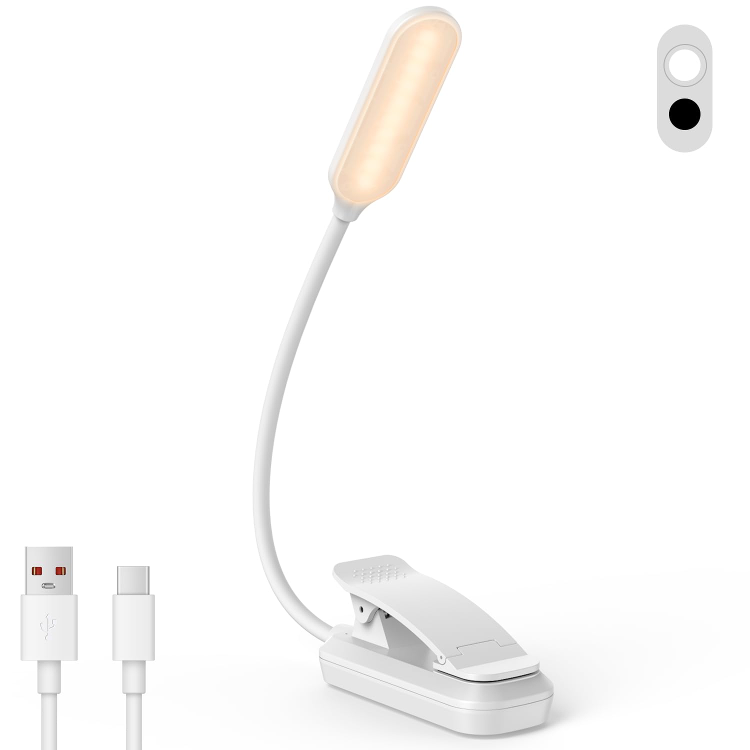 MAGICAL RUBS 20 Led Book Light Clip On Usb Rechargeable Reading Eye ...