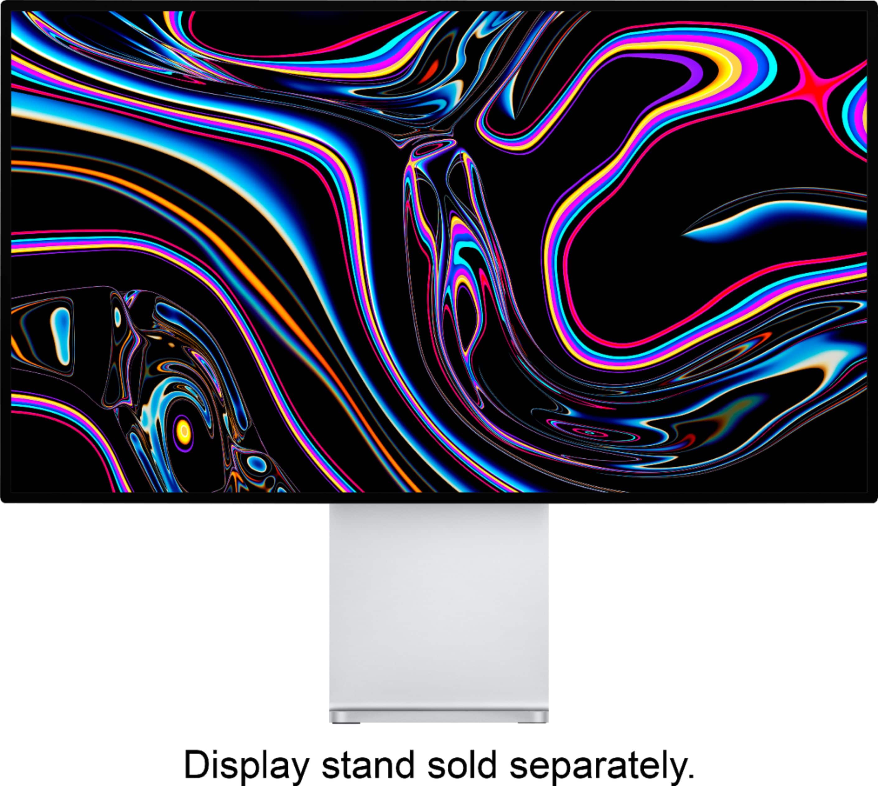 Front. Apple - Pro Display XDR - Nano-Texture Glass (Thunderbolt) - Silver.