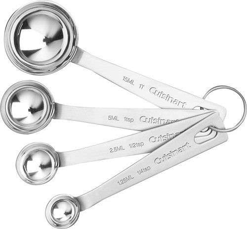 Angle View: Cuisinart - Measuring Spoons - Stainless-Steel