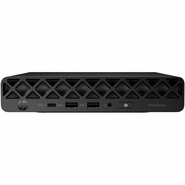 HP - ProDesk 4 G1i Desktop Computer - Intel Core Ultra 7 265T - vPro Technology - 16 GB - 512 GB SSD - Mini PC - Jack Blac - Jack Black