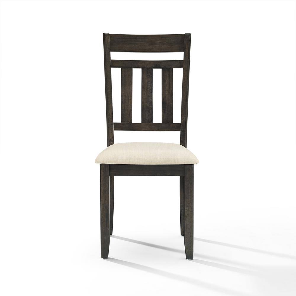 Alt View 4. Crosley Furniture - Hayden 2-Piece Slat Back Dining Chair Set - Grey.