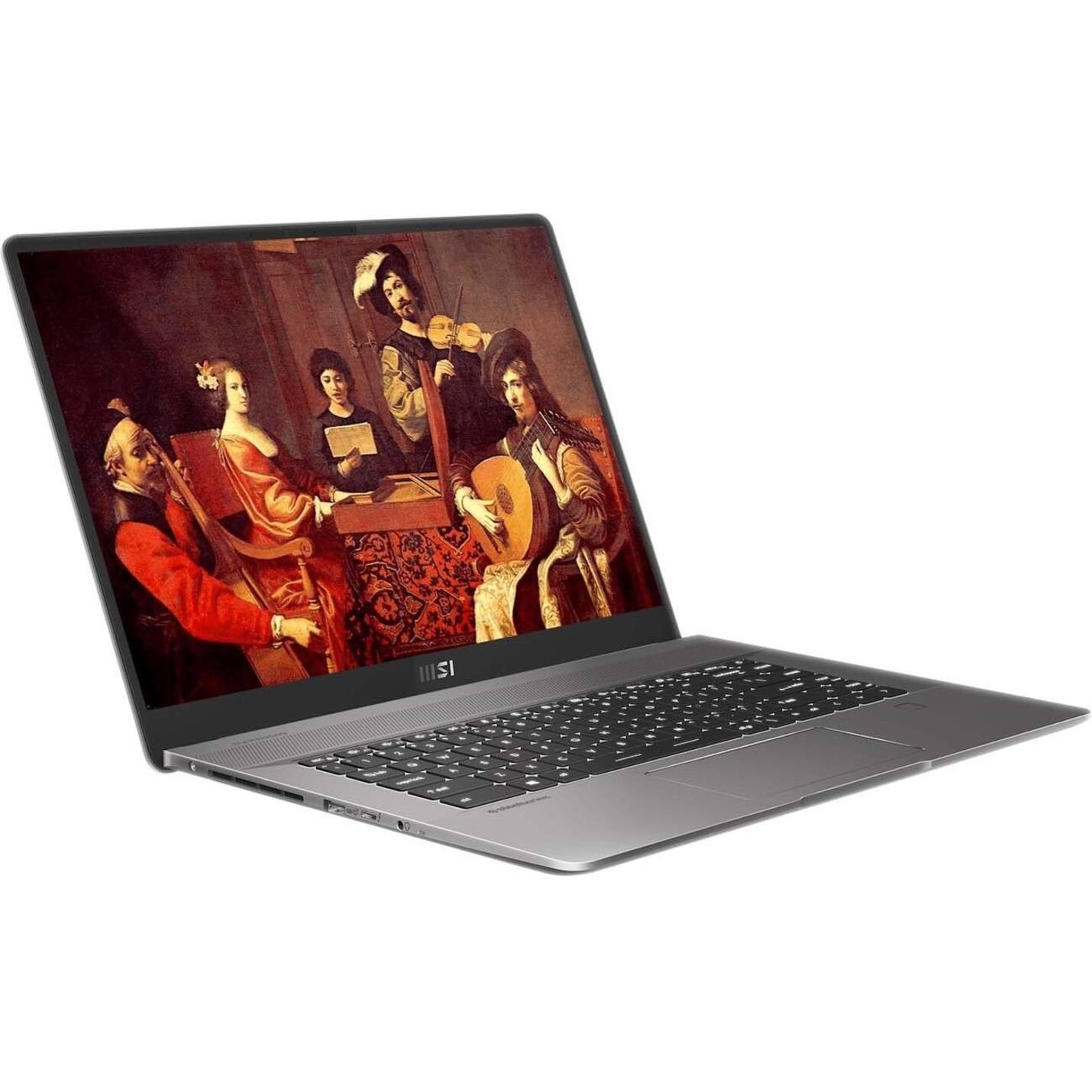 Front. MSI - Creator Z16 16" Touch-Screen Laptop - Intel Core i9 - 16 GB Memory - NVIDIA GeForce RTX 3060 - 1 TB SSD.