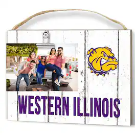 Jardine - Western Illinois Leathernecks 8" x 10" Weathered Clip It Frame - White