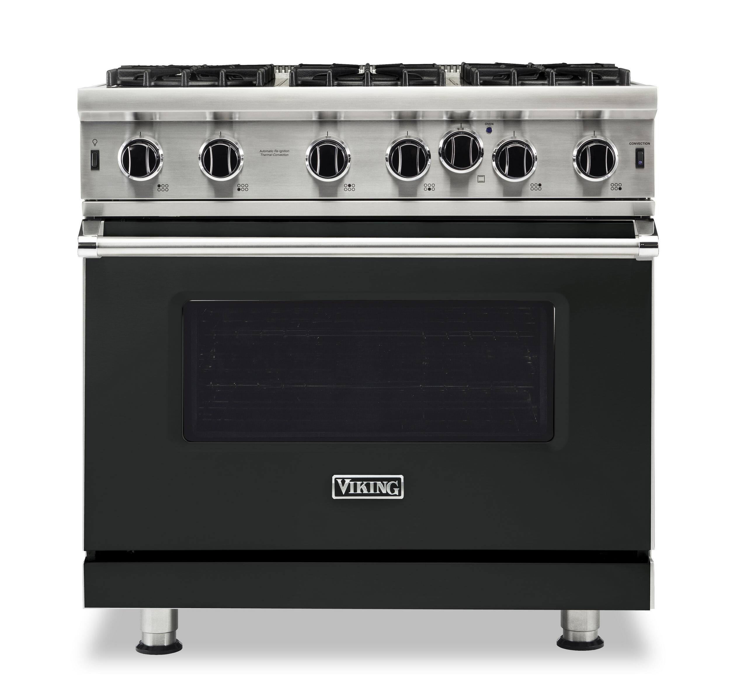 Viking - 5-Series Gas Open Burner Range - Antique Bronze