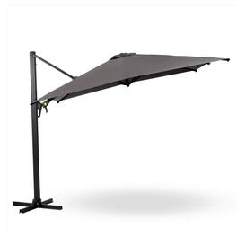 Mondawe - 10 Ft Square Cantilever Patio Umbrella with 360° Rotation & Tit Adjustment - Gray