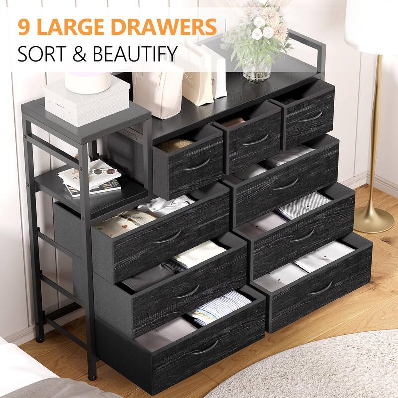 9 LARGE DRAWERS  
SORT & BEAUTIFY