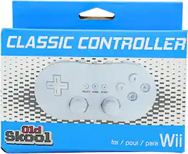 Old Skool - Classic Controller for Wii and Wii U - White