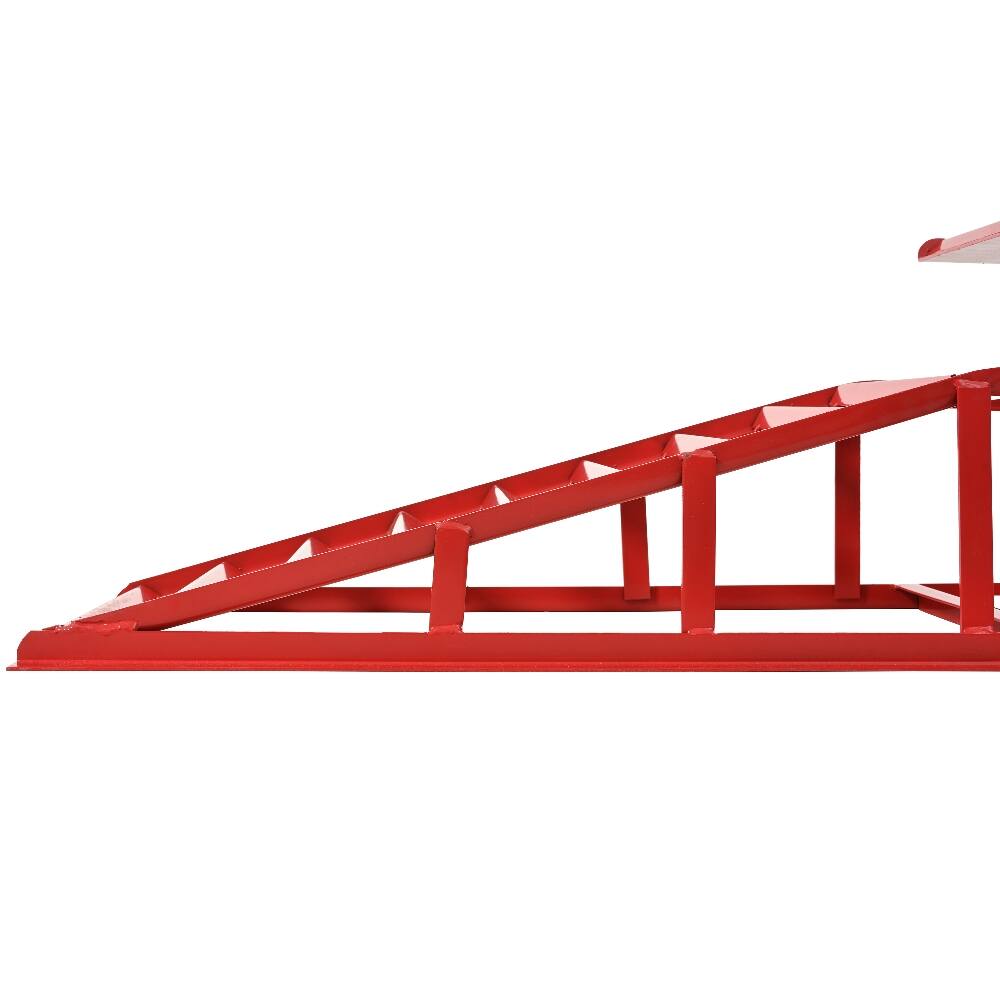 Alt View 3. Ropilly - Ropilly 5 Ton Hydraulic Car Ramps 10000 lb Truck Service Lift 2 Pack Red.