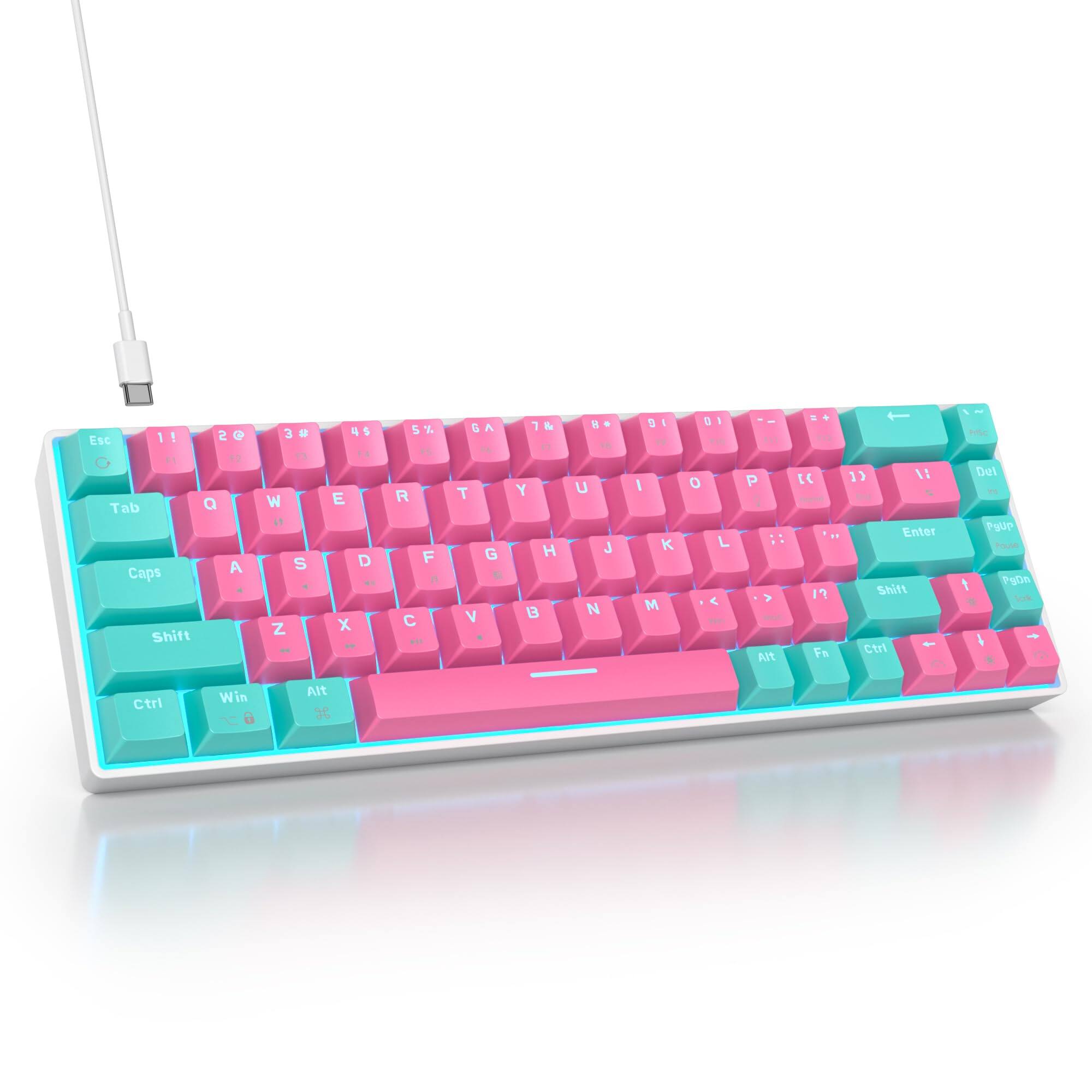 Esc 1 ! 2 @ 3 # 4 $ 5 % 6 ^ 7 & 8 * 9 ( 0 ) - _ = + Tab Q W E R T Y U I O P [ { ] } Caps A S D F G H J K L ; : ' " Shift Z X C V B N M , < . > ? Shift Ctrl Win Alt Fn Space Enter