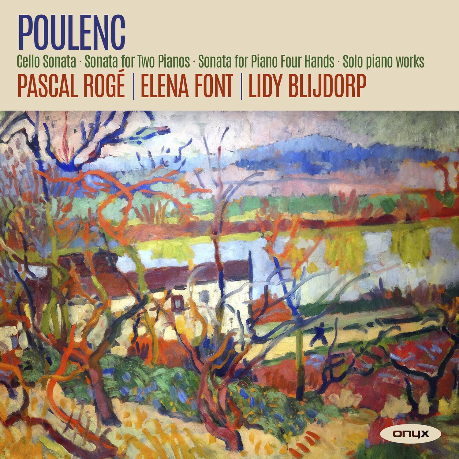 Pascal Rogé - Poulenc: Cello Sonata, Sonata for Two Pianos, Sonata for Piano 4 Hands   - COMPACT DISCS [CD]