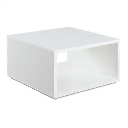 Front. Convenience Concepts - Northfield Admiral Square Coffee Table - White.