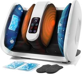 FC Design - Foot Massager with Heat and Ice for Everyday Comfort - White