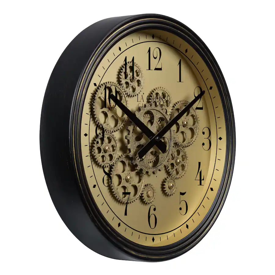 La Crosse Clock Co. 15 Inch Oil rubbed Quartz Analog Wall clock with ...