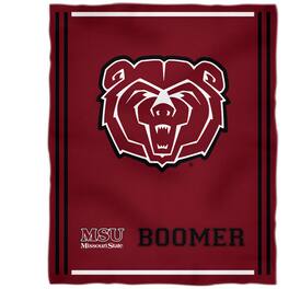 Vive La Fete - Missouri State University Bears 36'' x 48'' Children's Mascot Plush Blanket - Multicolor