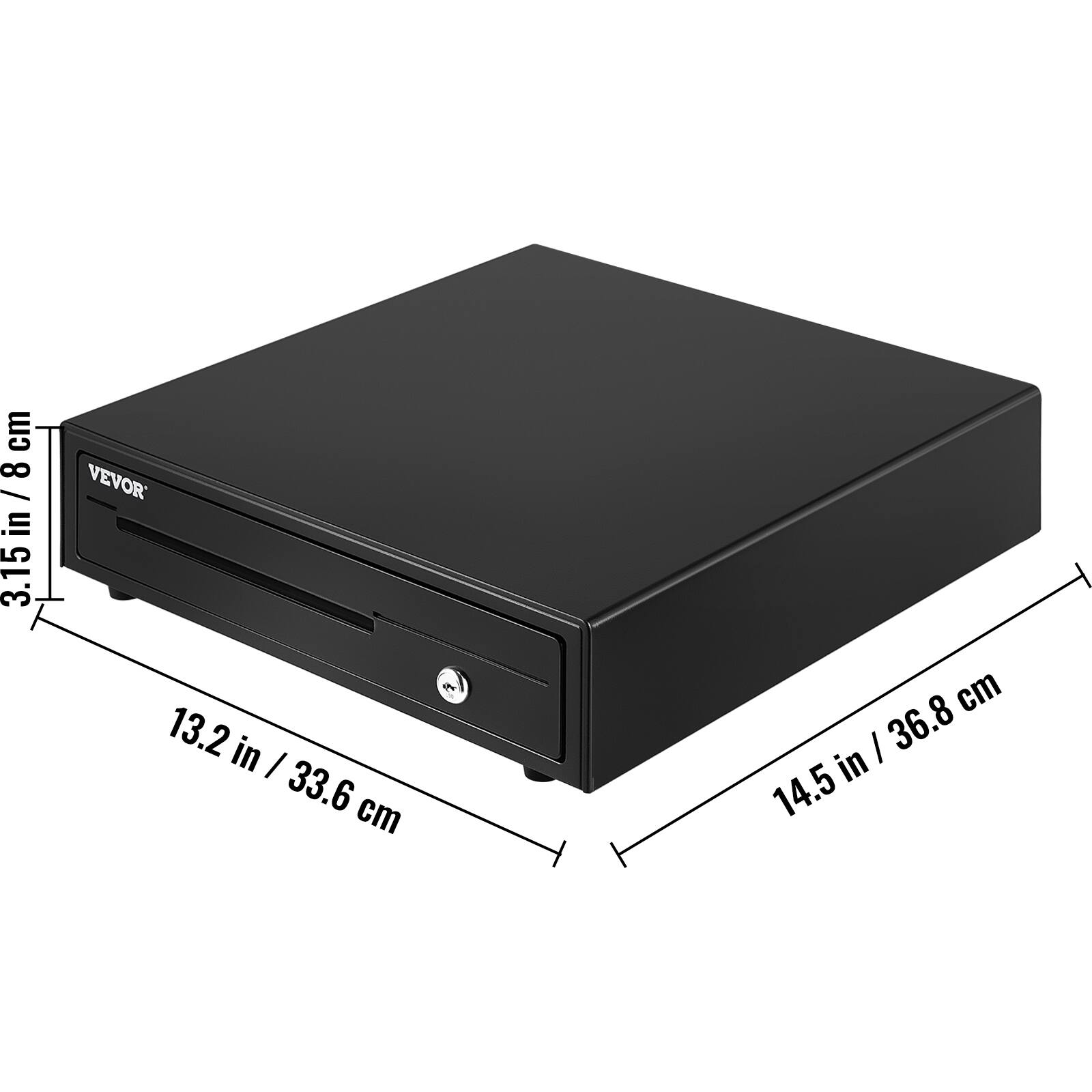 cm 8 / 3.15 in / 8 VEVOR 13.2 in / 33.6 cm 14.5 in / 36.8 cm
