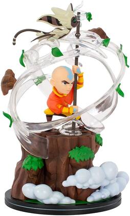 Quantum Mechanix - Avatar The Last Airbender Aang Q-Fig Max Elite Figure Diorama - Yellow