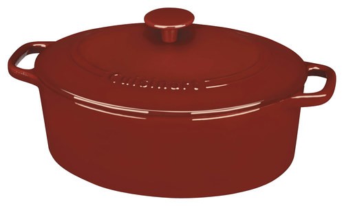 Angle View: Cuisinart - Chef's Classic 5-1/2-Quart Casserole Dish - Cardinal Red
